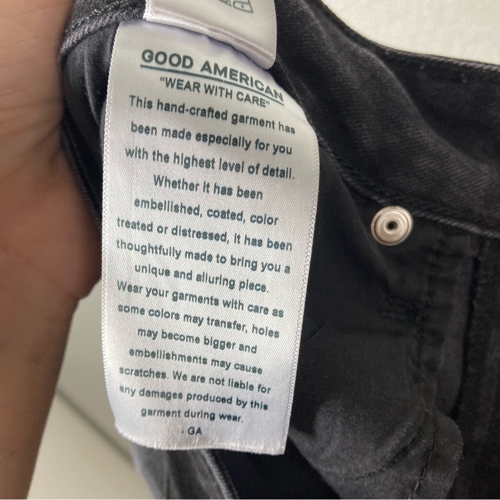 Good American Good Legs Black Skinny Jeans 28 - Picture 16 of 16